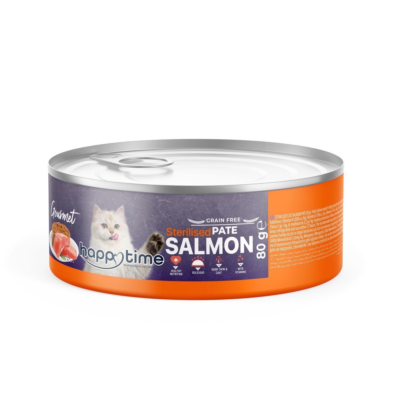 HAPPY TİME SOMONLU EZME KISIR KEDİ KON.80GR*24